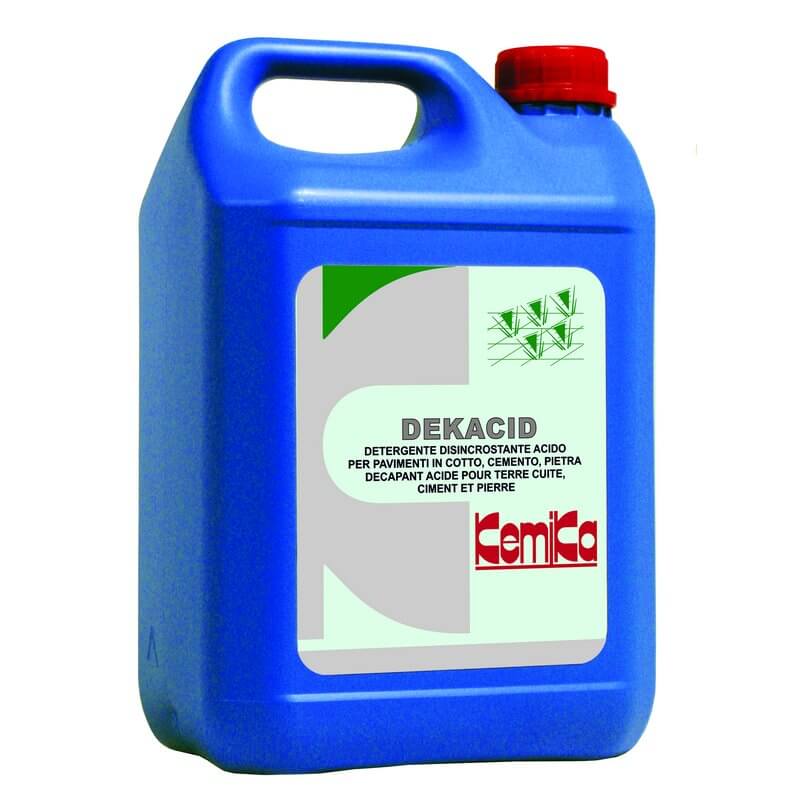 DEKACID - Bidon 5 L - Dcapant acide spcial sols terre cuite, ciments, pierres