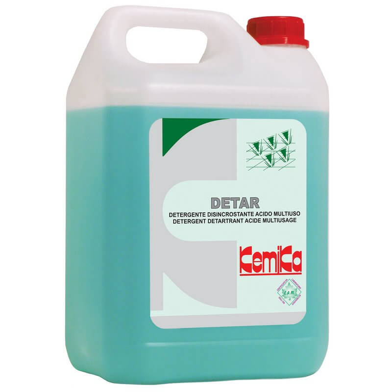 DETAR - Bidon 5 L - Dtergent dtartrant acide sols, sanitaires, cuisines