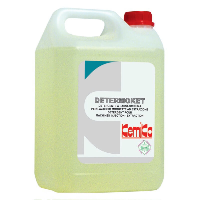 DETERMOKET - Bidon 5 L - Dtergent alcalin pour machines injection extraction