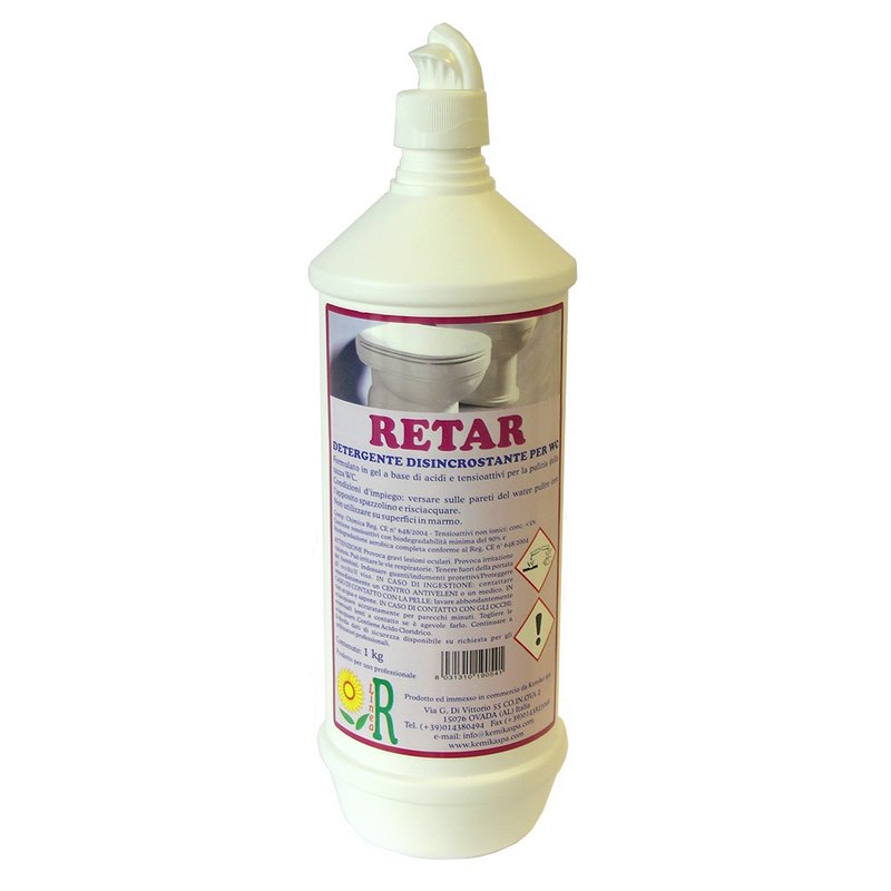 RETAR - Bidon 1 L - Dtergeant, dsincrustant pour le nettoyage des wc sanitaire