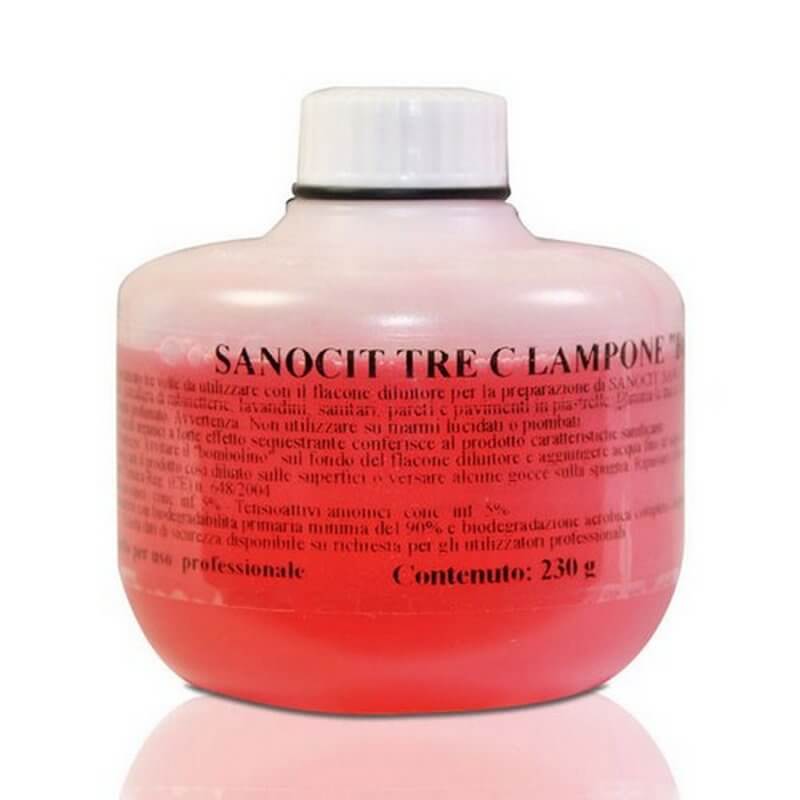BOMBOLINO SANOCIT CX 3C LAMPONE - Dsinfectant dtergent pour toilettes wc
