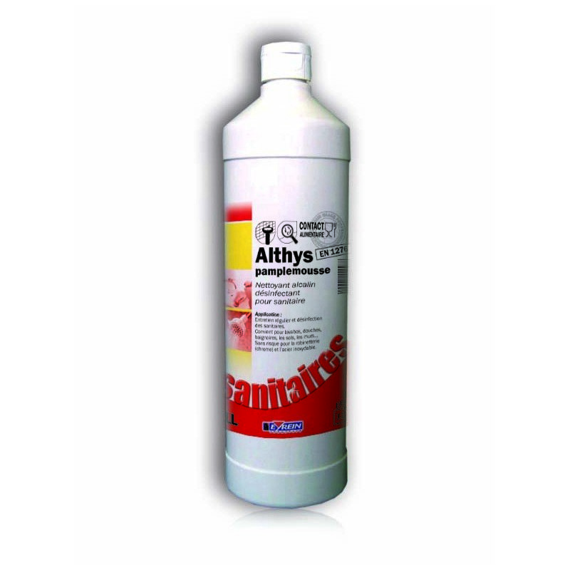 ALTHYS PAMPLEMOUSSE - Bidon 1L - Nettoyant alcalin dsinfectant pour sanitaire
