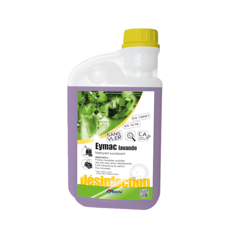 EYMAC LAVANDE - Bidon doseur 1 L - Nettoyant surodorant entretien et dsinfecte