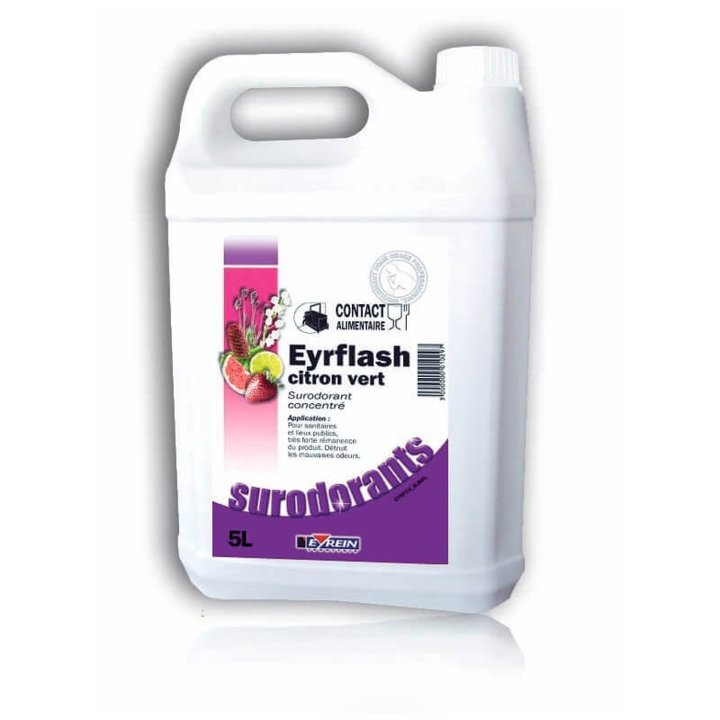 EYRFLASH CITRON VERT - Bidon 5 L - Dsodorisant mauvaises odeurs persistantes