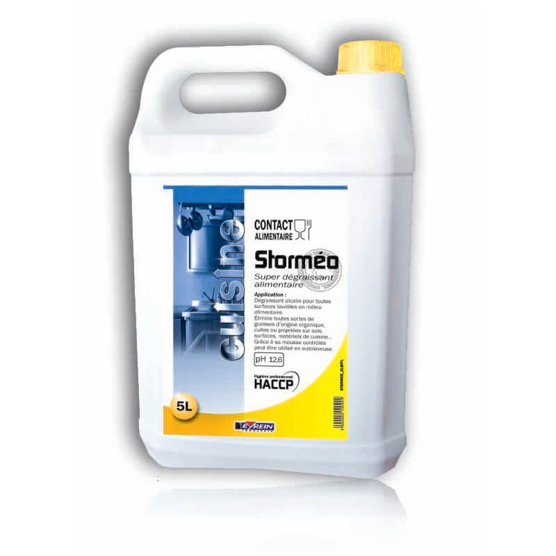 STORMEO - Bidon 5 L - Puissant dgraissant alimentaire toutes surfaces lavables