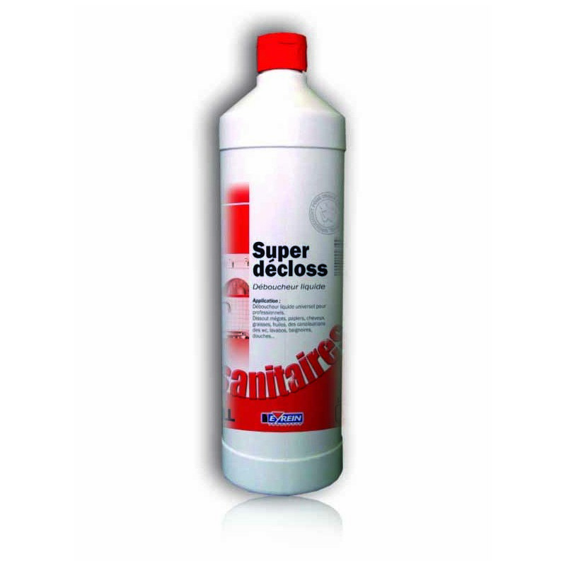 SUPER DECLOSS - Bidon 1 L - Dboucheur liquide de tous dpots encombrants