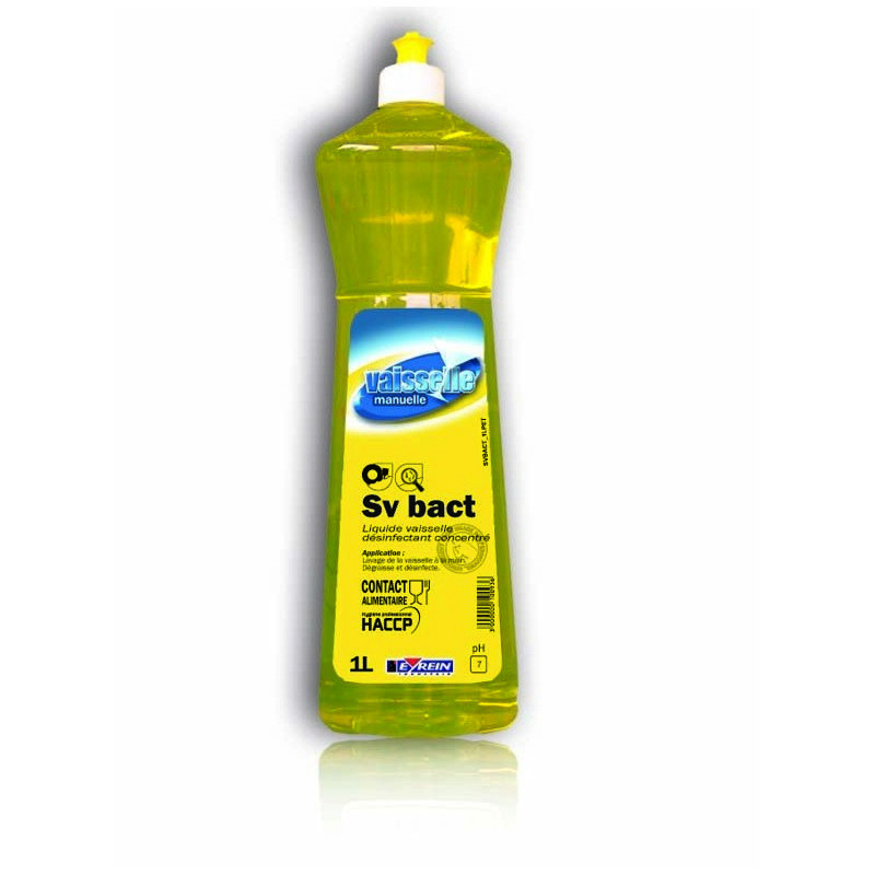 SV BACT - Bidon 1 L - Liquide vaisselle dsinfectant concentr