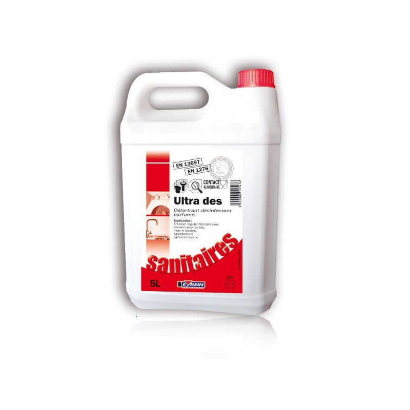 ULTRA DES - Bidon 5 L -Dtartrant dsinfectant parfum des sanitaires
