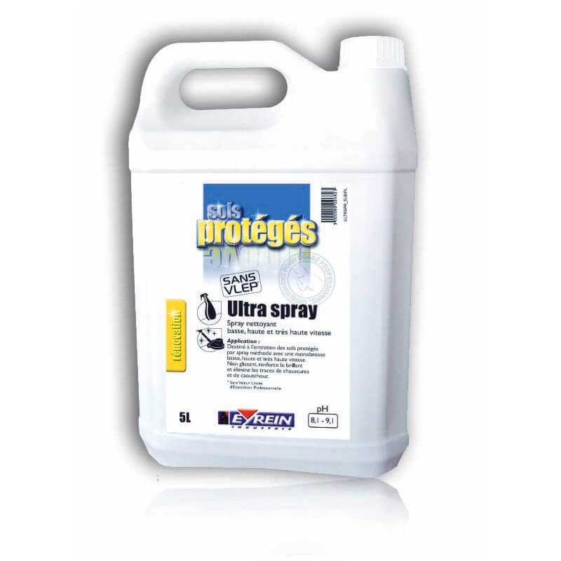 ULTRA SPRAY - Bidon 5L - Spray nettoyant entretien sols protgs