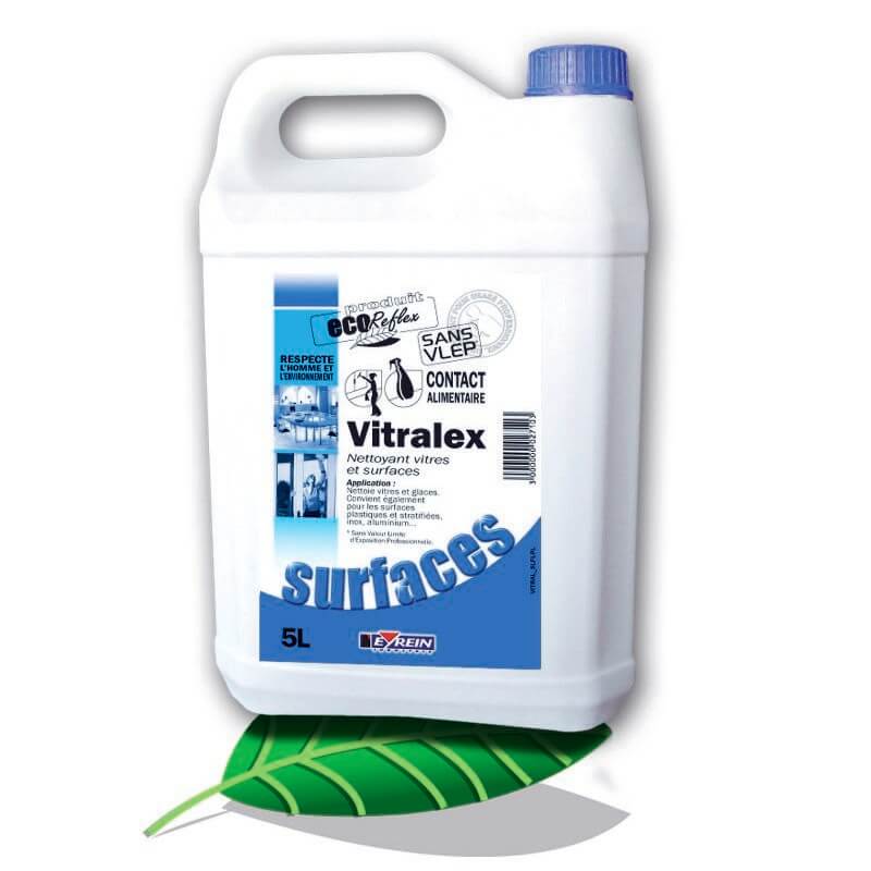 VITRALEX - Bidon 5 L - Nettoyant vitres et surfaces / ENVOL