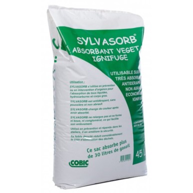 ABSORBANT VEGETAL IGNIFUGE - SAC DE 45L