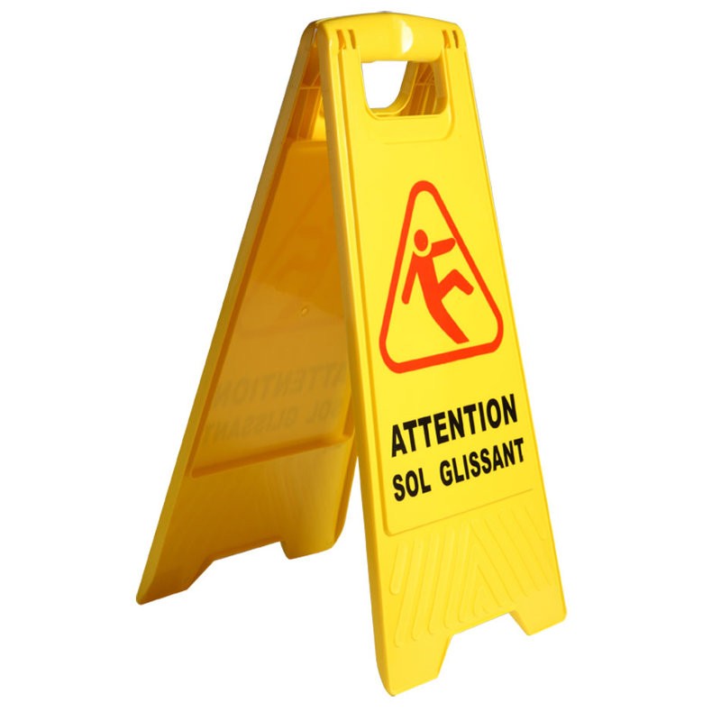 PANNEAU SOL GLISSANT 62 CM - 2 panneaux articulés et poignée de transport