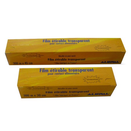 FILM ETIRABLE Boite distributrice 300mx0.30m - En Boite cutter avec lame acier