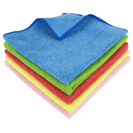 CHIFFONS MICROFIBRE ACCESS BLEU - LOT DE 5 - Absorption essuyage lustrage