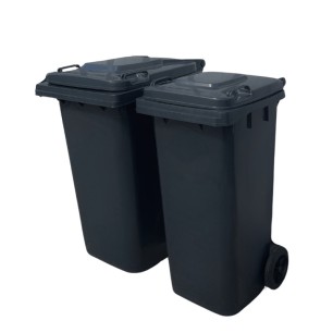 CONTENEUR PLASTIQUE 120L - 2 ROUES -