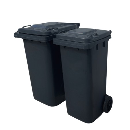 CONTENEUR PLASTIQUE 240L - 2 ROUES -
