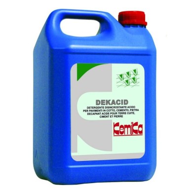 DEKACID - Bidon 20Kg - Décapant acide spécial sols terre cuite, ciments, pierres