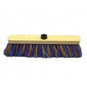 BALAI COCO PVC ZEBRE 38 cm - Douille vis, support en bois de Hêtre