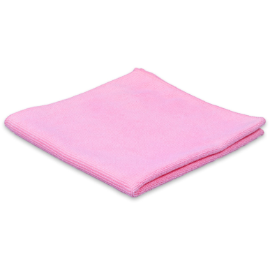CHIFFONS MICROFIBRE TRICOT LUXE 40x40 ROSE - Absorptions, essuyages, lustrages