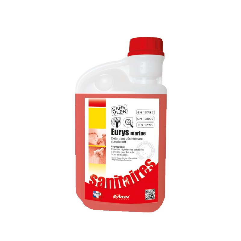 EURYS MARINE - Bidon doseur 1L - Détartrant désinfectant surodorant