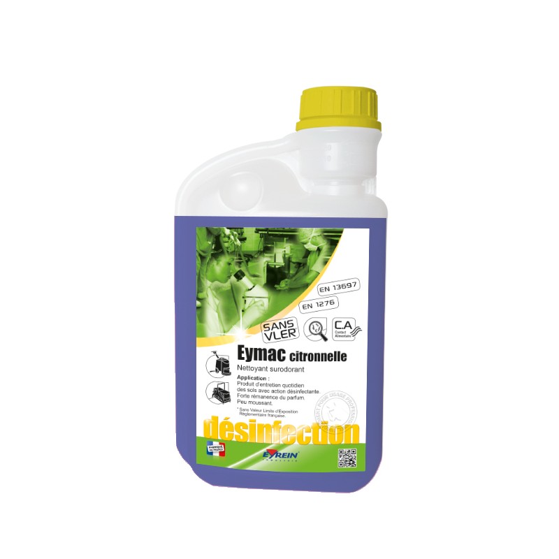 EYMAC CITRONNELLE - Bidon doseur 1 L - Nettoyant surodorant entretien