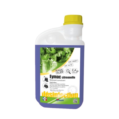 EYMAC CITRONNELLE - Bidon doseur 1 L - Nettoyant surodorant entretien