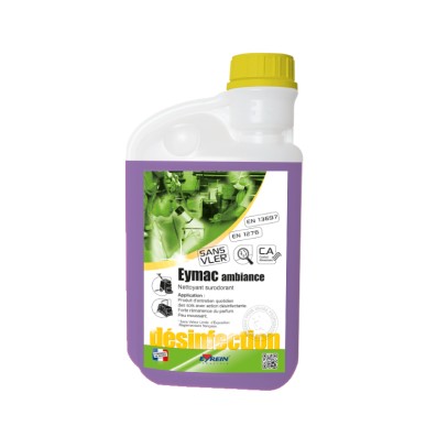 EYMAC AMBIANCE - Bidon doseur 1 L - Nettoyant surodorant entretien et désinfecte