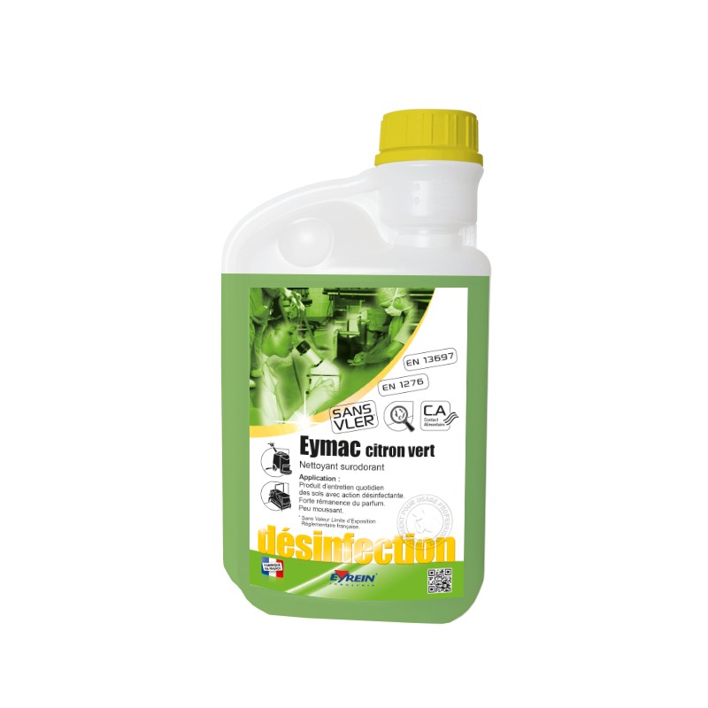 EYMAC CITRON VERT - Bidon doseur 1 L - Nettoyant surodorant entretien