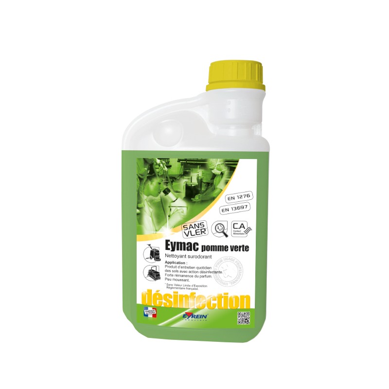 EYMAC POMME VERTE - Bidon doseur 1 L - Nettoyant surodorant entretien