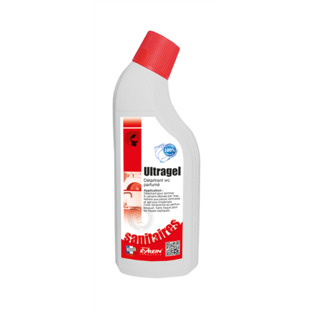 ULTRAGEL - Bidon coudé 750 ml - Détartrant wc parfumé anti calcaire sanitaires