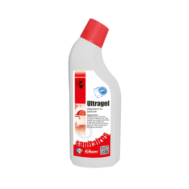 ULTRAGEL - Bidon coudé 750 ml - Détartrant wc parfumé anti calcaire sanitaires