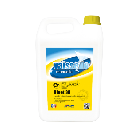 OLNET 30 - Bidon 5 L - Liquide vaisselle manuelle concentré - ECOREFLEX