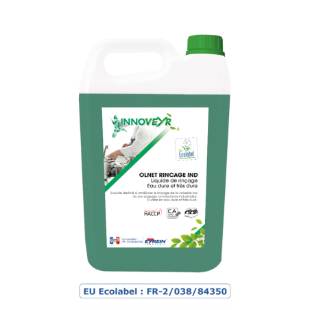 OLNET RINCAGE IND - Bidon 5 L - Liquide industriel de rinçage, eau très dure