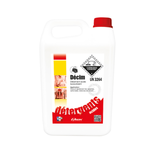 DECIM - Bidon 5L - Détartrant acide surpuissant carbonates, calcaires, laitances