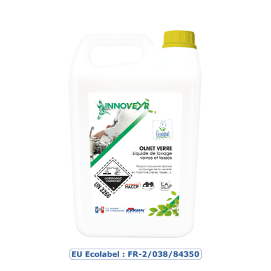 OLNET VERRE - Bidon 5 L - Liquide de lavage verres et tasses