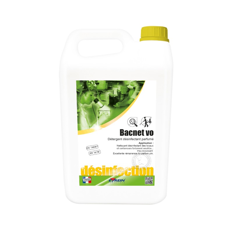 BACNET VO - Bidon 5 L - Détergent désinfectant parfumé