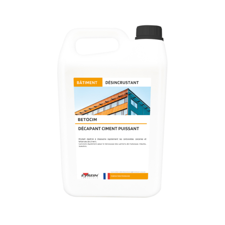 BETOCIM - Bidon 5 L - Décapant ciment puissant