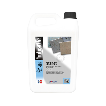STANET - Bidon 5 L - Dégraissant polyvalent hyperactif souillures pollution