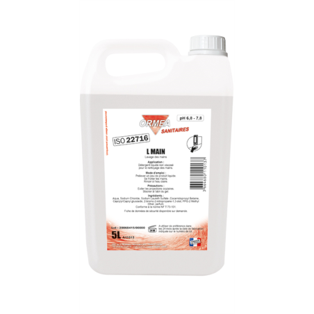 L MAIN SAVON LIQUIDE - Bidon 5 L - Lavage des mains