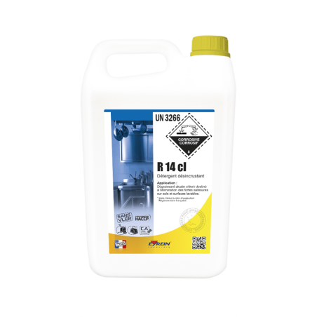 R 14 CL - Bidon 5 KG - Détergent désincrustant fortes salissures sols et surface
