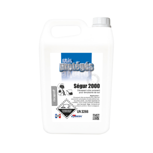 SEGUR 2000  - Bidon 5 L - Décapant spécifique peu moussant des émulsions de sol