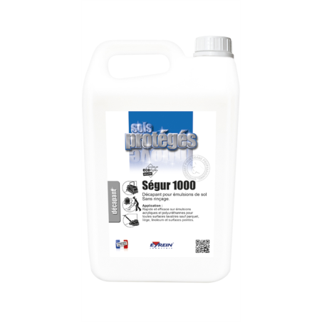 SEGUR 1000 - Bidon 5 L - Décapant ultra puissant pour émulsions de sol