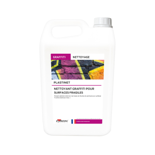 PLASTINET - Bidon 5 L - Nettoyant graffiti biodégradable pour surfaces fragile