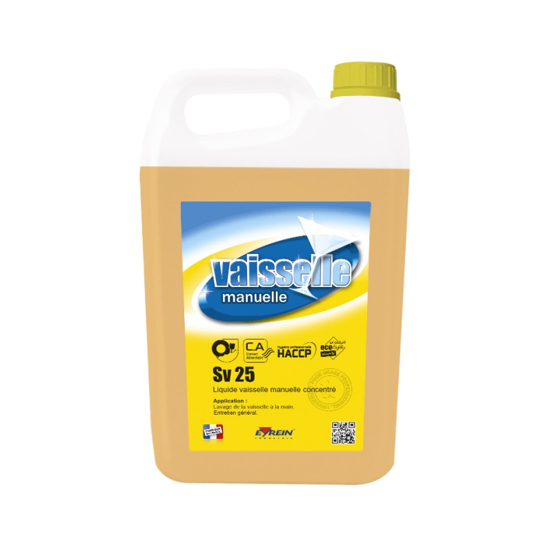 SV 25 - Bidon 5 L - Liquide vaisselle manuelle concentré parfumé