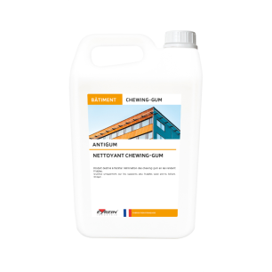 ANTIGUM - Bidon 5L - Extraction nettoyant des chewing-gums