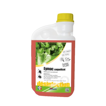 EYMAC COQUELICOT - Bidon doseur 1 L - Nettoyant surodorant entretien et désinf