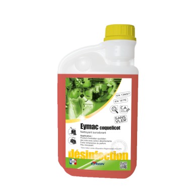 EYMAC COQUELICOT - Bidon doseur 1 L - Nettoyant surodorant entretien et désinf