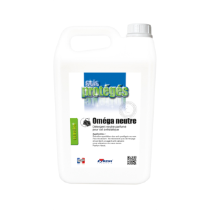 OMEGA NEUTRE - Bidon 5L - Détergent neutre parfumé pour sol antistatique