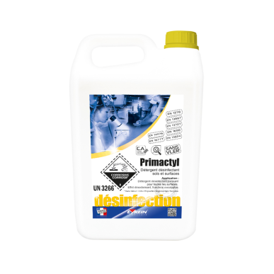 PRIMACTYL - Bidon 5 L - Puissant détergent désinfectant sols et surfaces