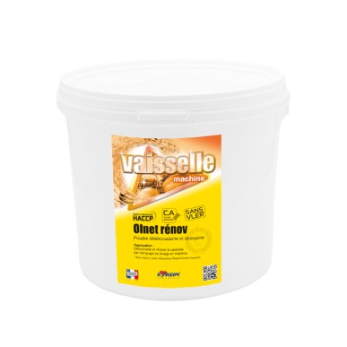OLNET RENOV - Seau 10 Kg - Poudre désincrustante et rénovante toute vaisselle